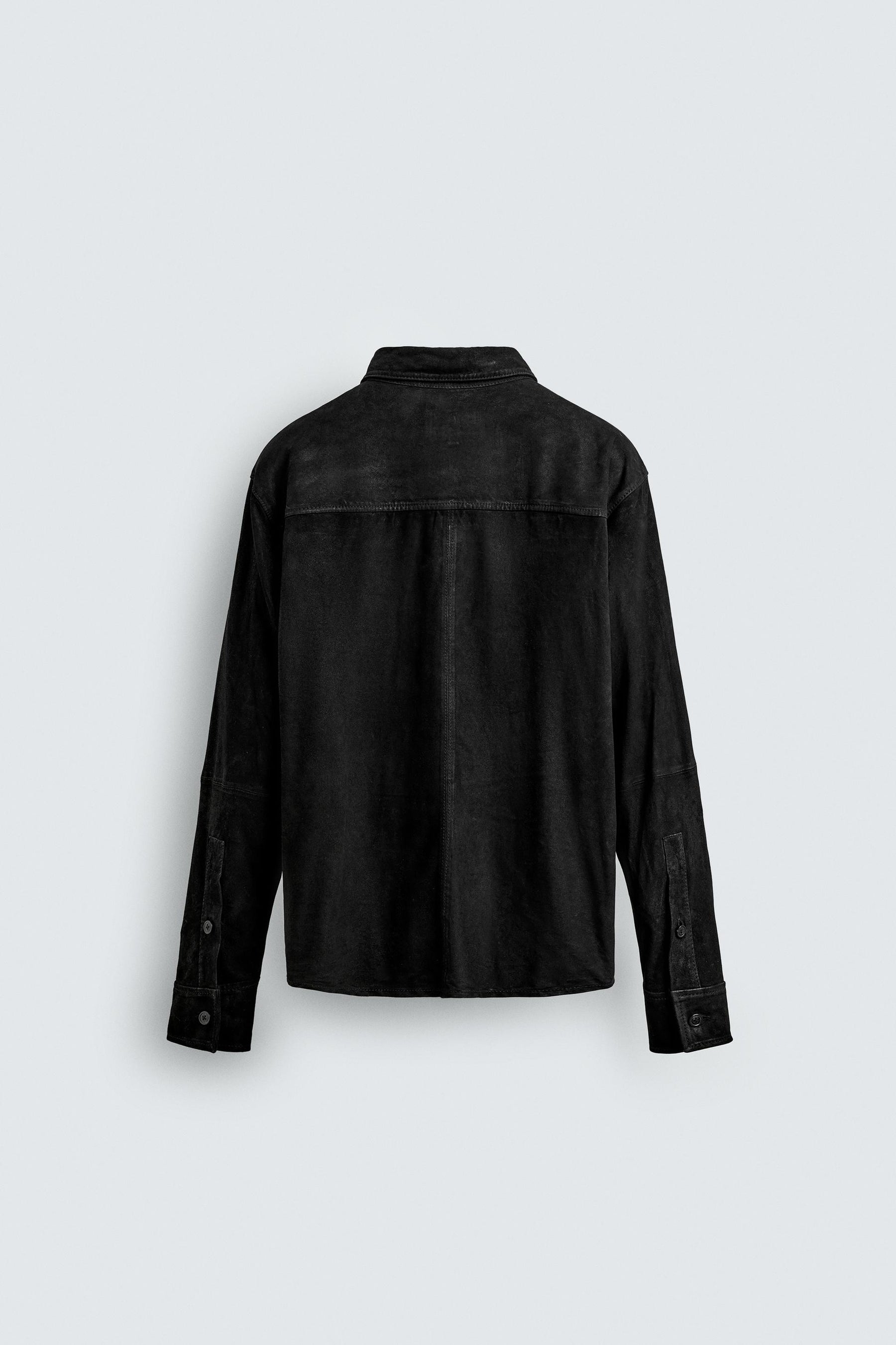 LEATHER SUEDE OVERSHIRT - Image 7