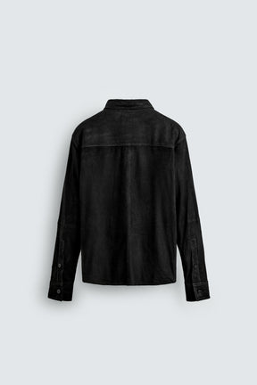 LEATHER SUEDE OVERSHIRT - Image 7