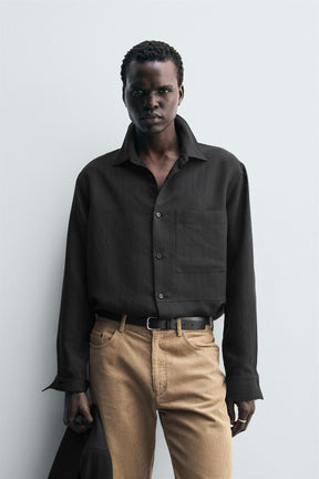 STRIPED FLOWING SHIRT - Image 2