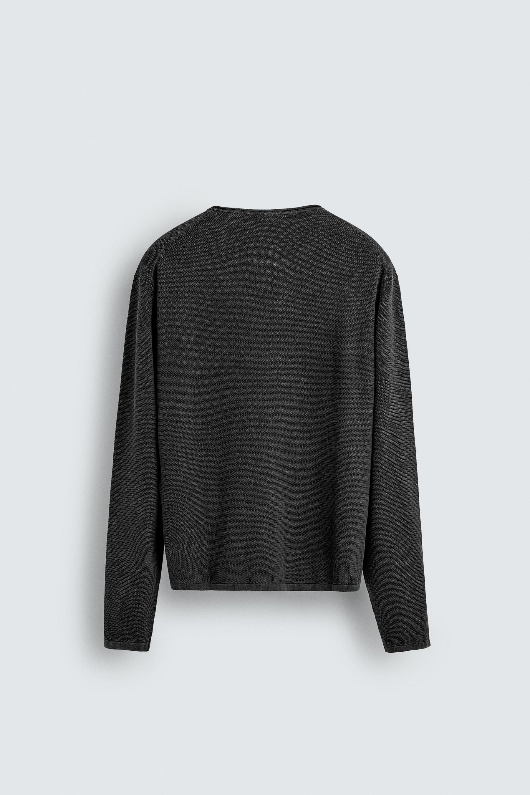 TEXTURED WASHED SWEATER - Image 7