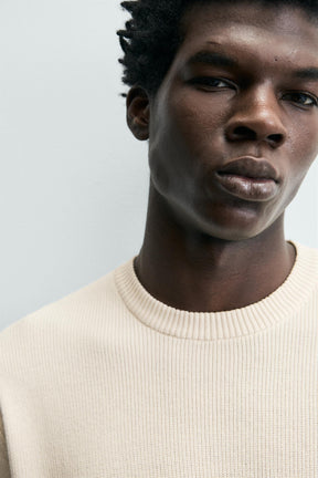 Perlenstrick-T-Shirt