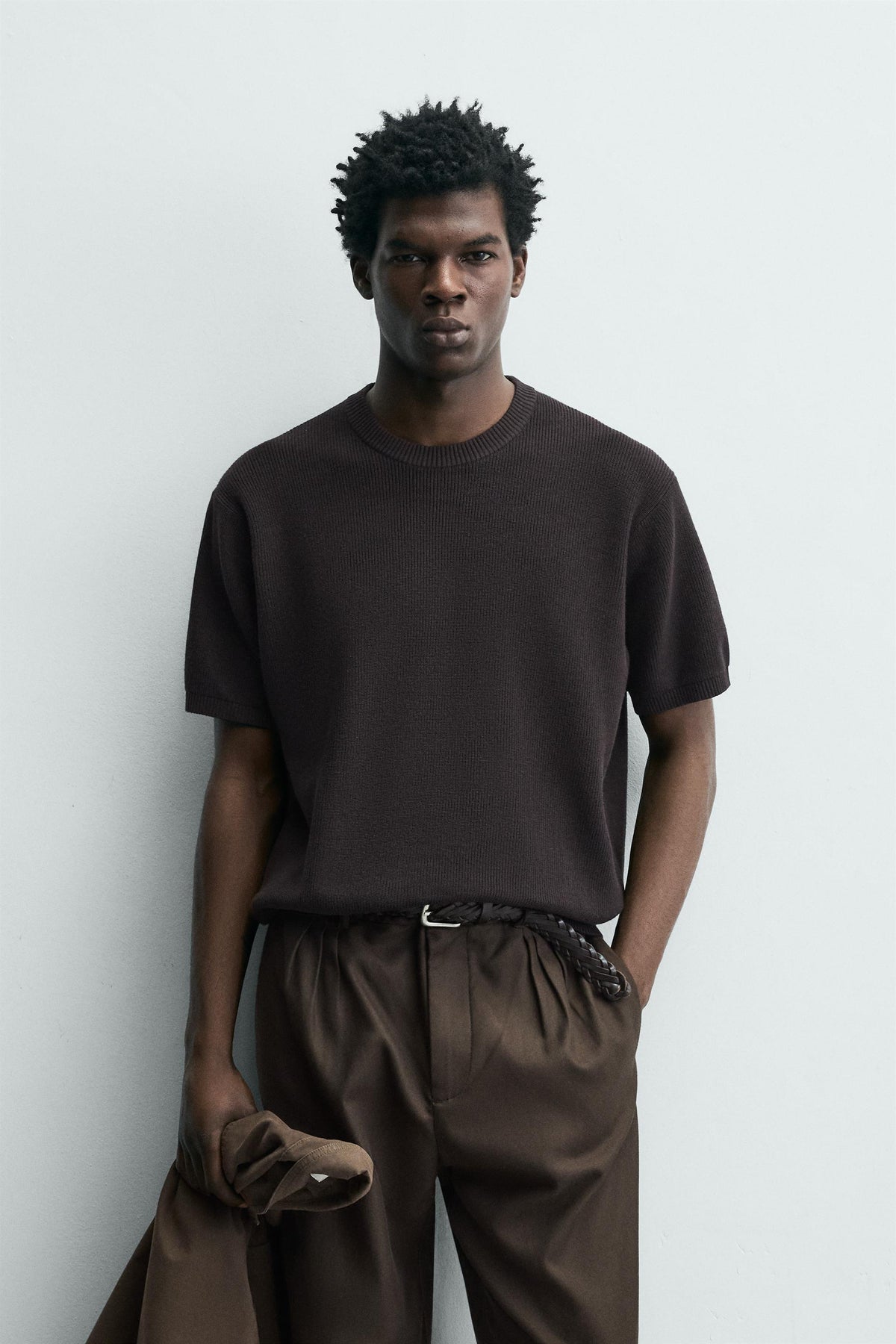 Perlenstrick-T-Shirt