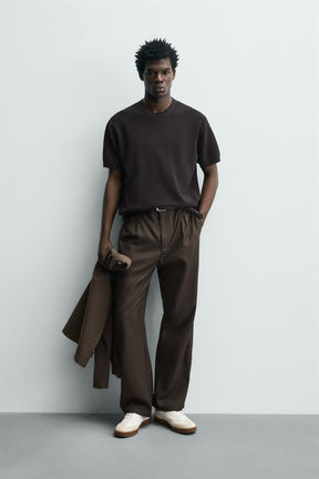 Perlenstrick-T-Shirt