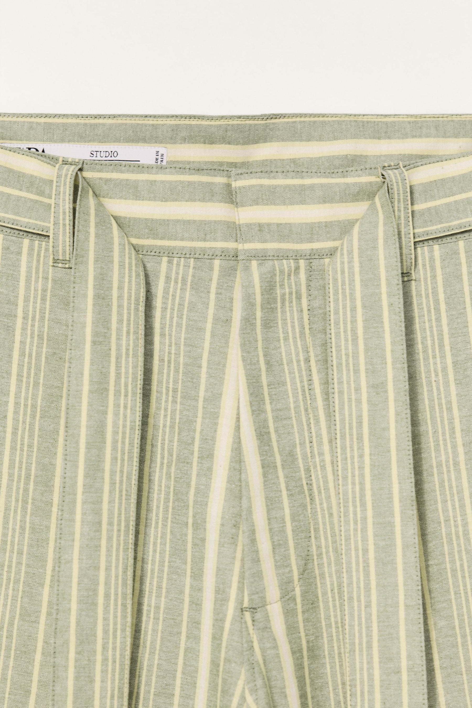 LIMITED EDITION STRIPED WIDE-LEG TROUSERS - Image 6