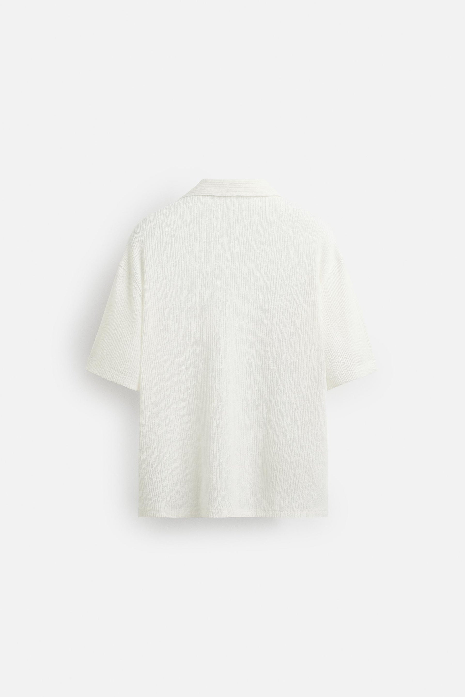 CREASED-EFFECT TEXTURED SHIRT - Image 6