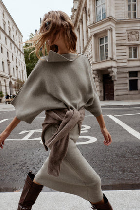 Strickpullover mit Kragen