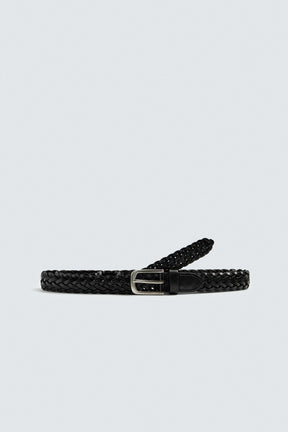 LONG BRAIDED LEATHER BELT - Image 4