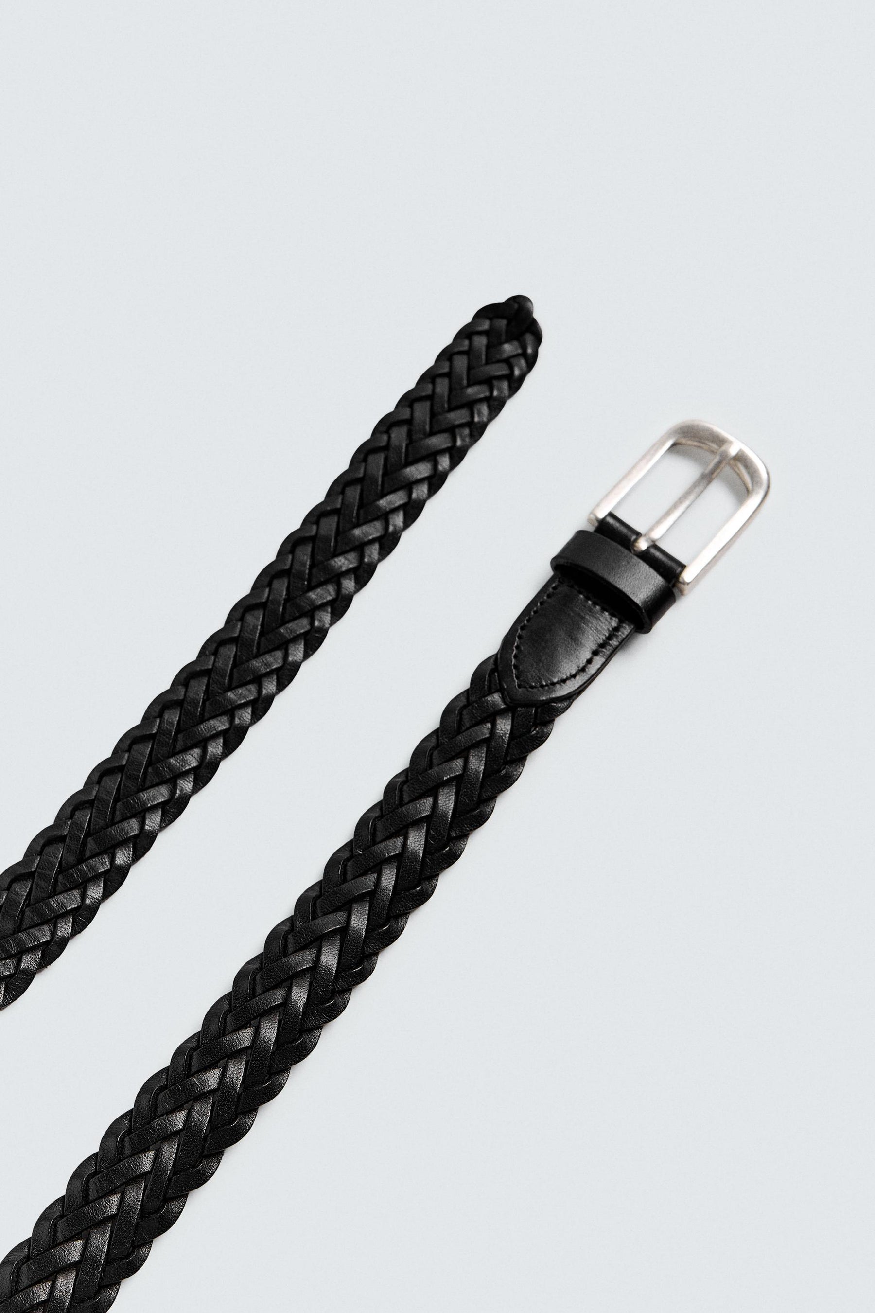 LONG BRAIDED LEATHER BELT - Image 5