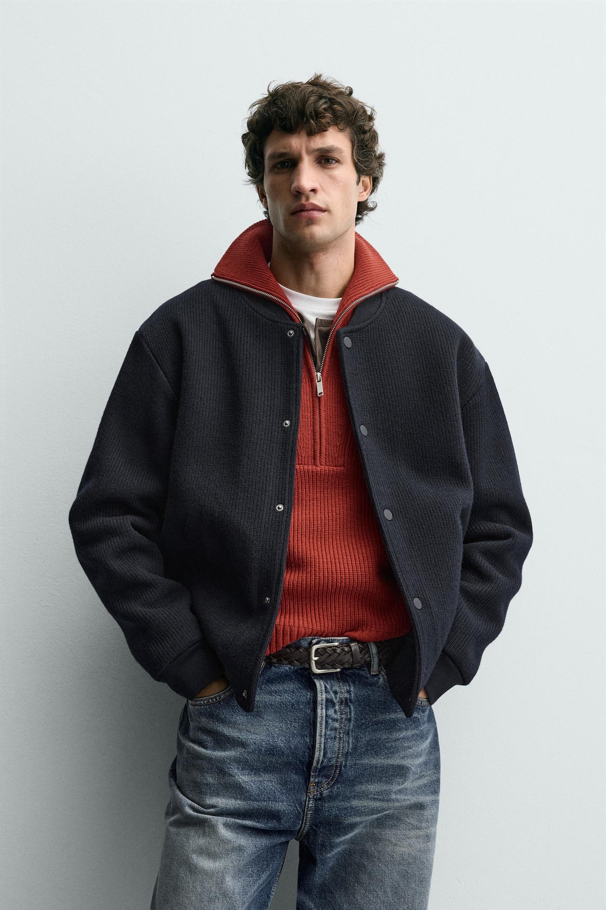 RIBBED BOMBER JACKET - Image 2