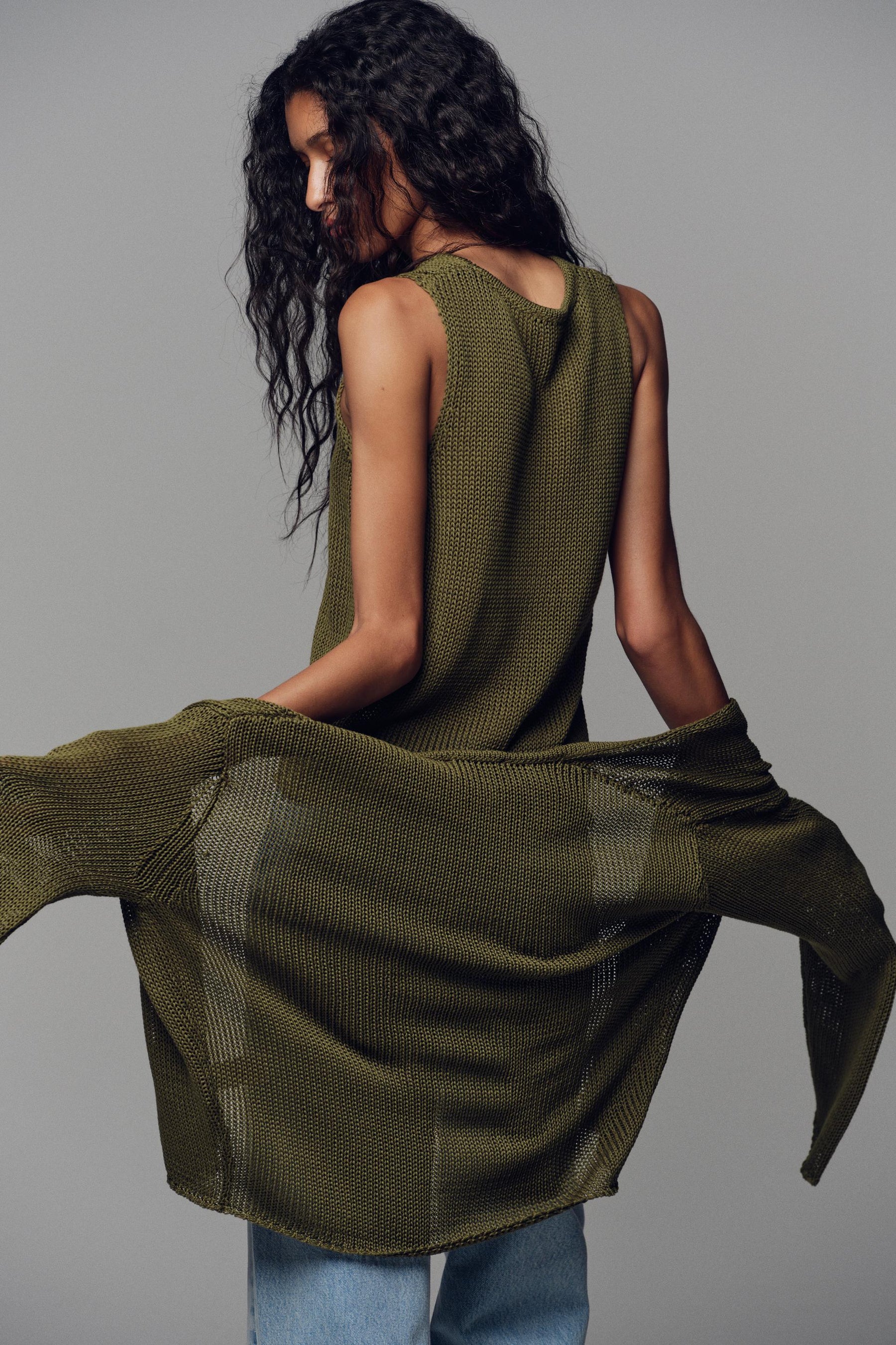 Strickjacke aus Baumwolle