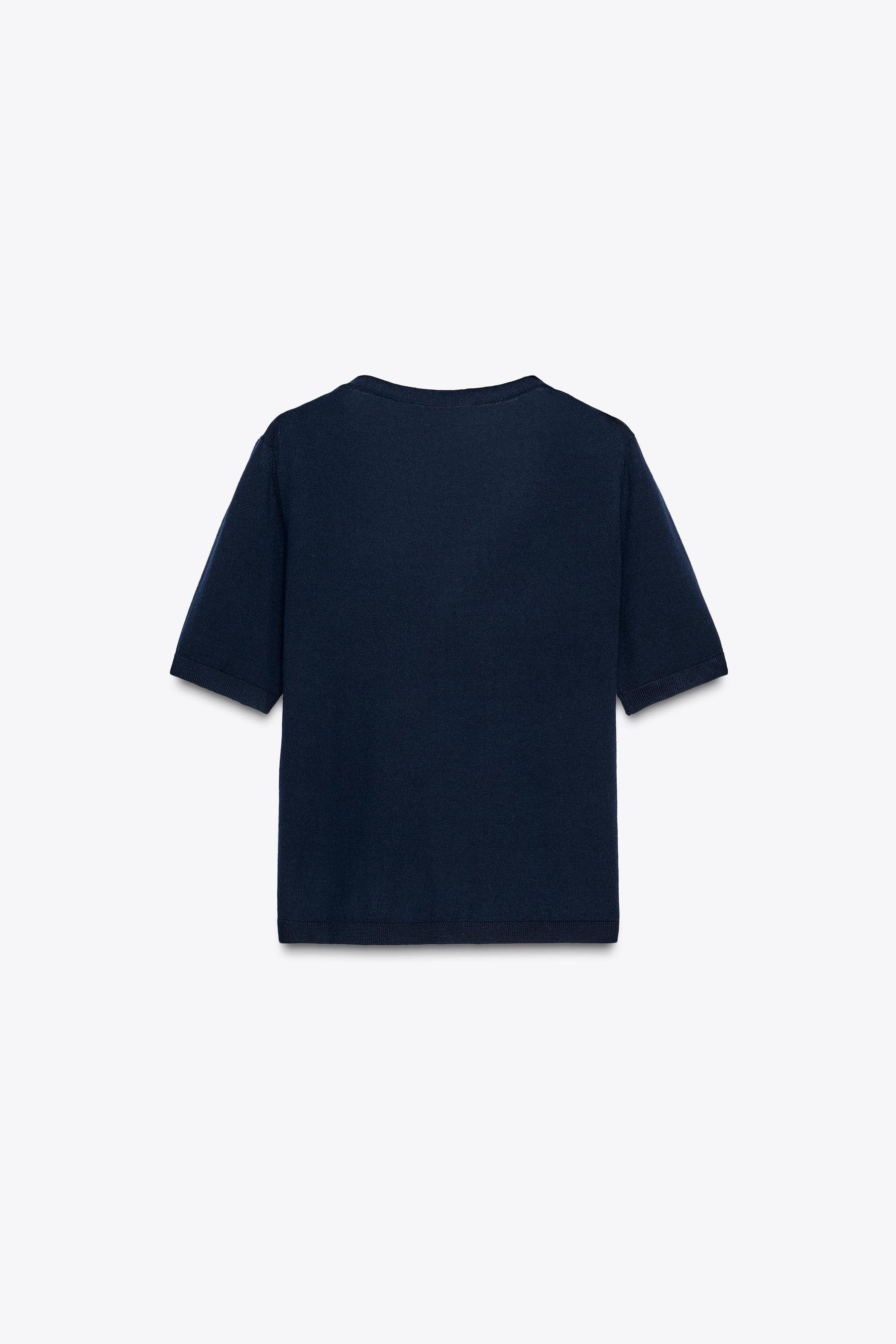 Wollstrickjacke mit kurzen Ärmeln