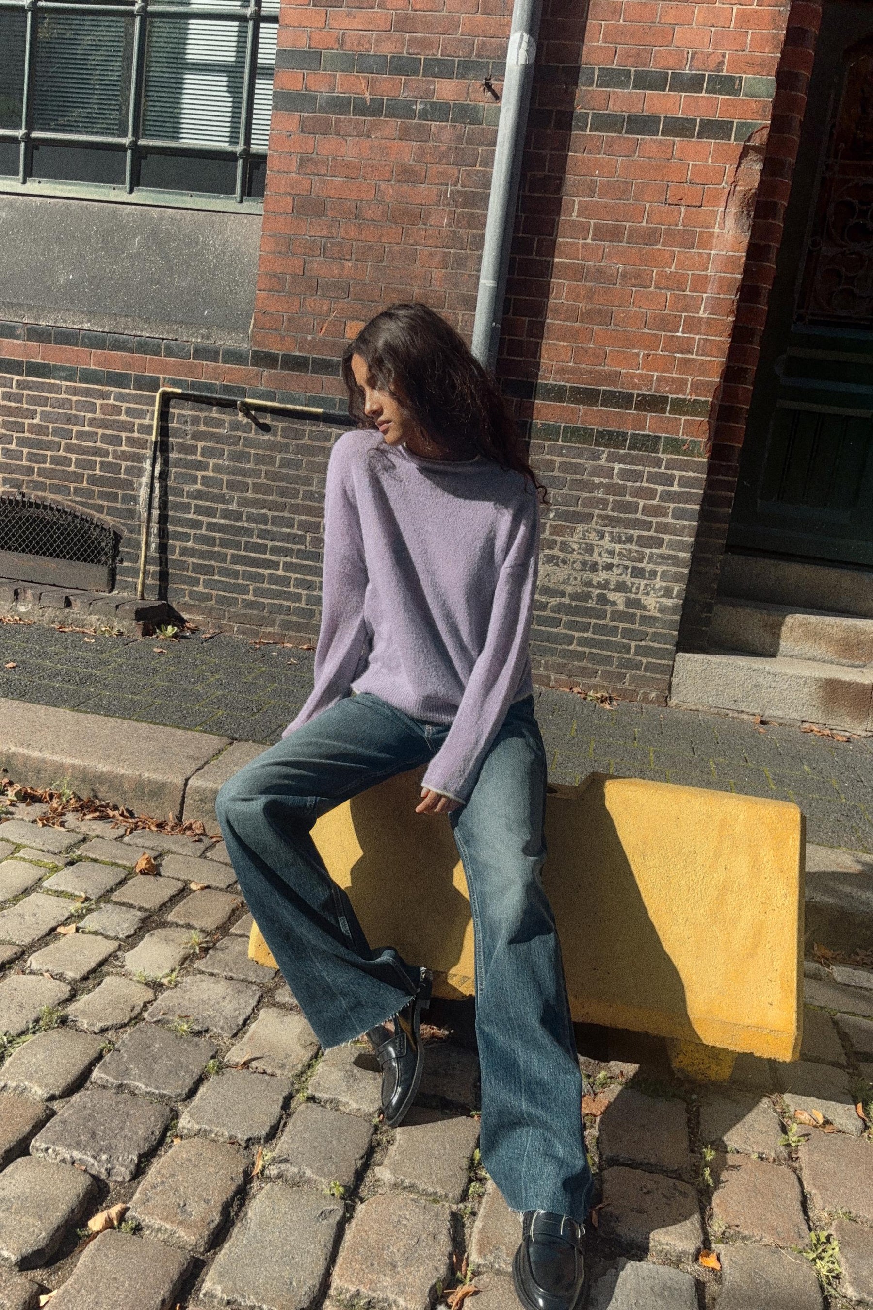 Strickpullover mit Borten