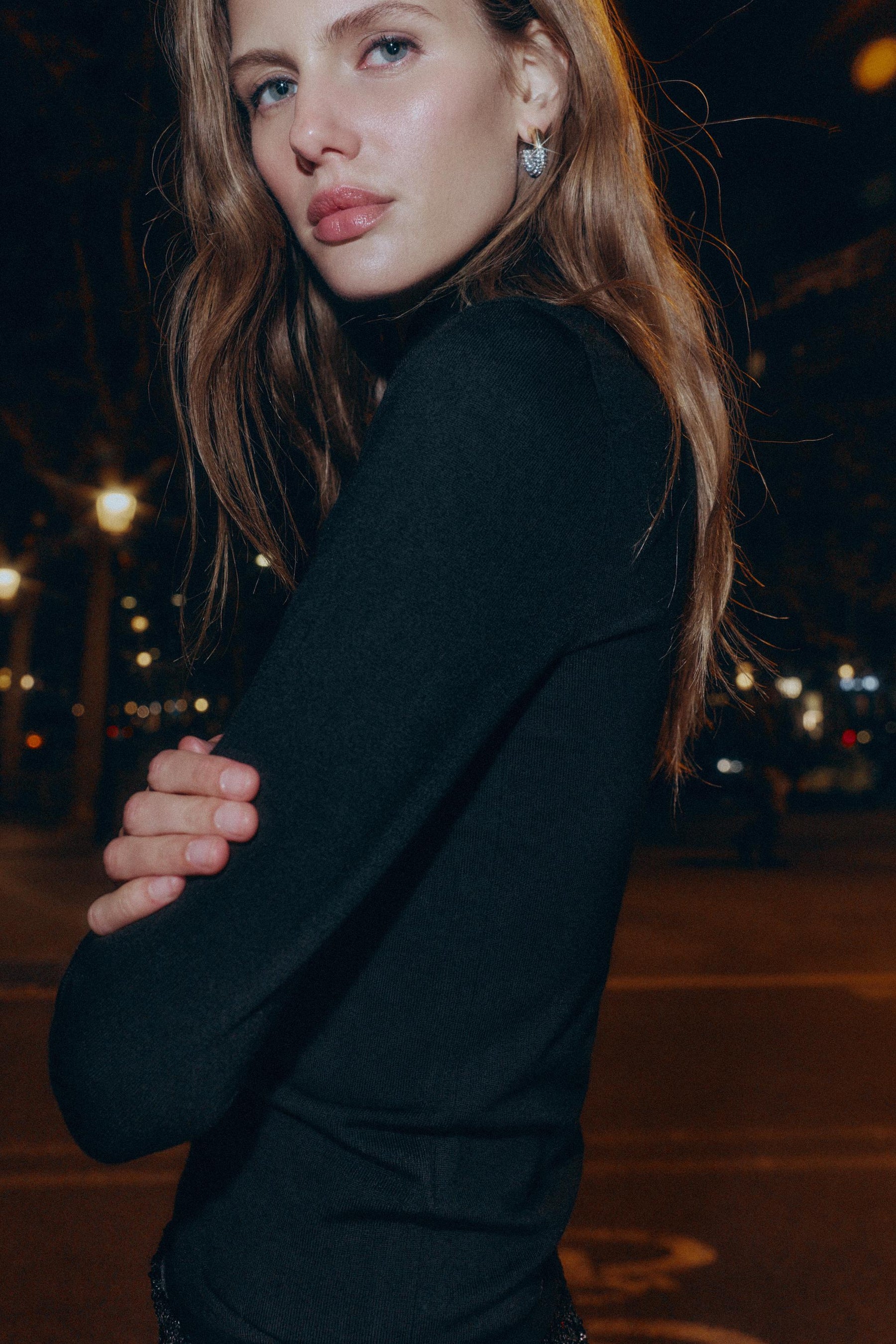 Woll-Crossover-Pullover