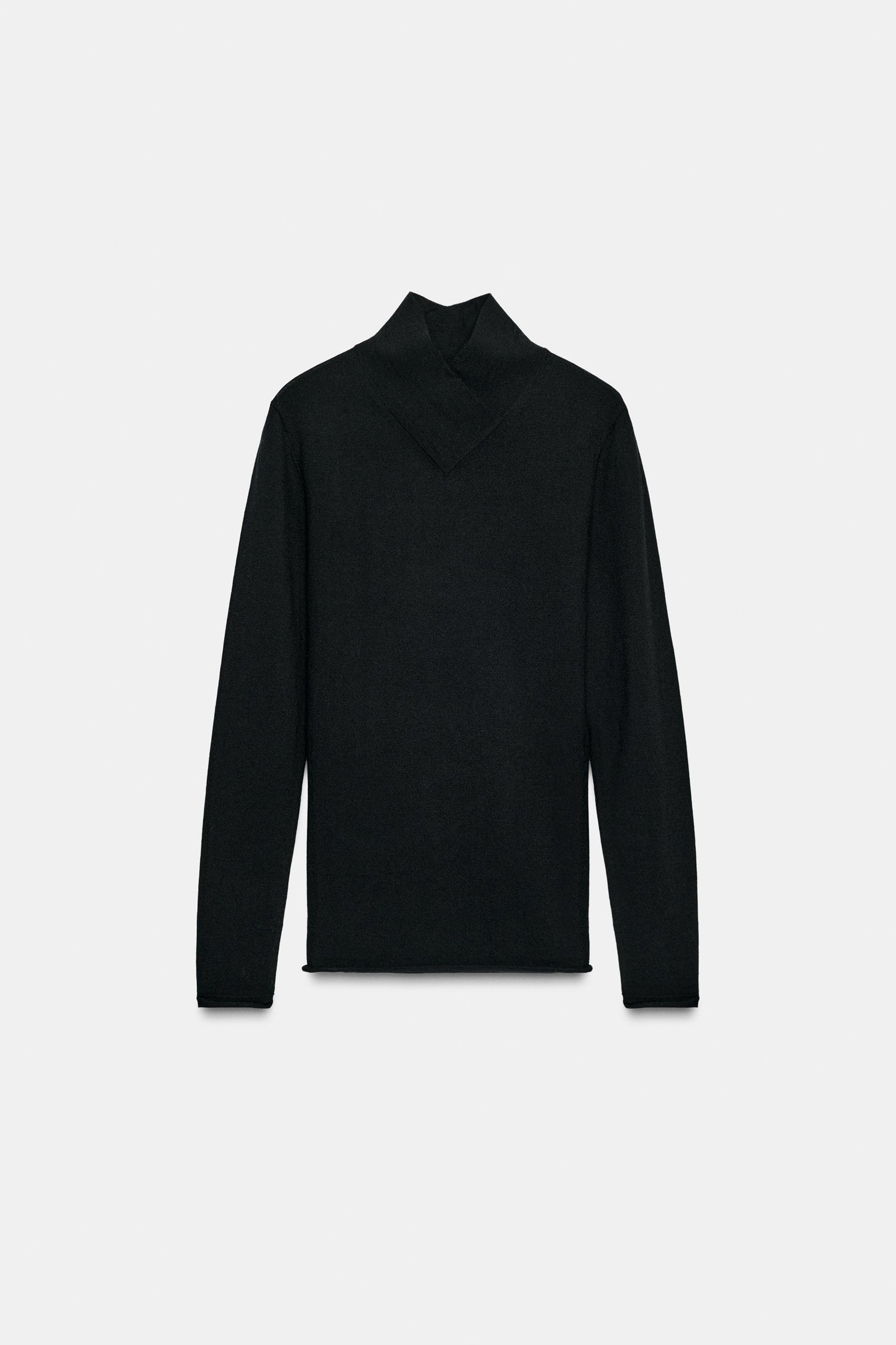 Woll-Crossover-Pullover