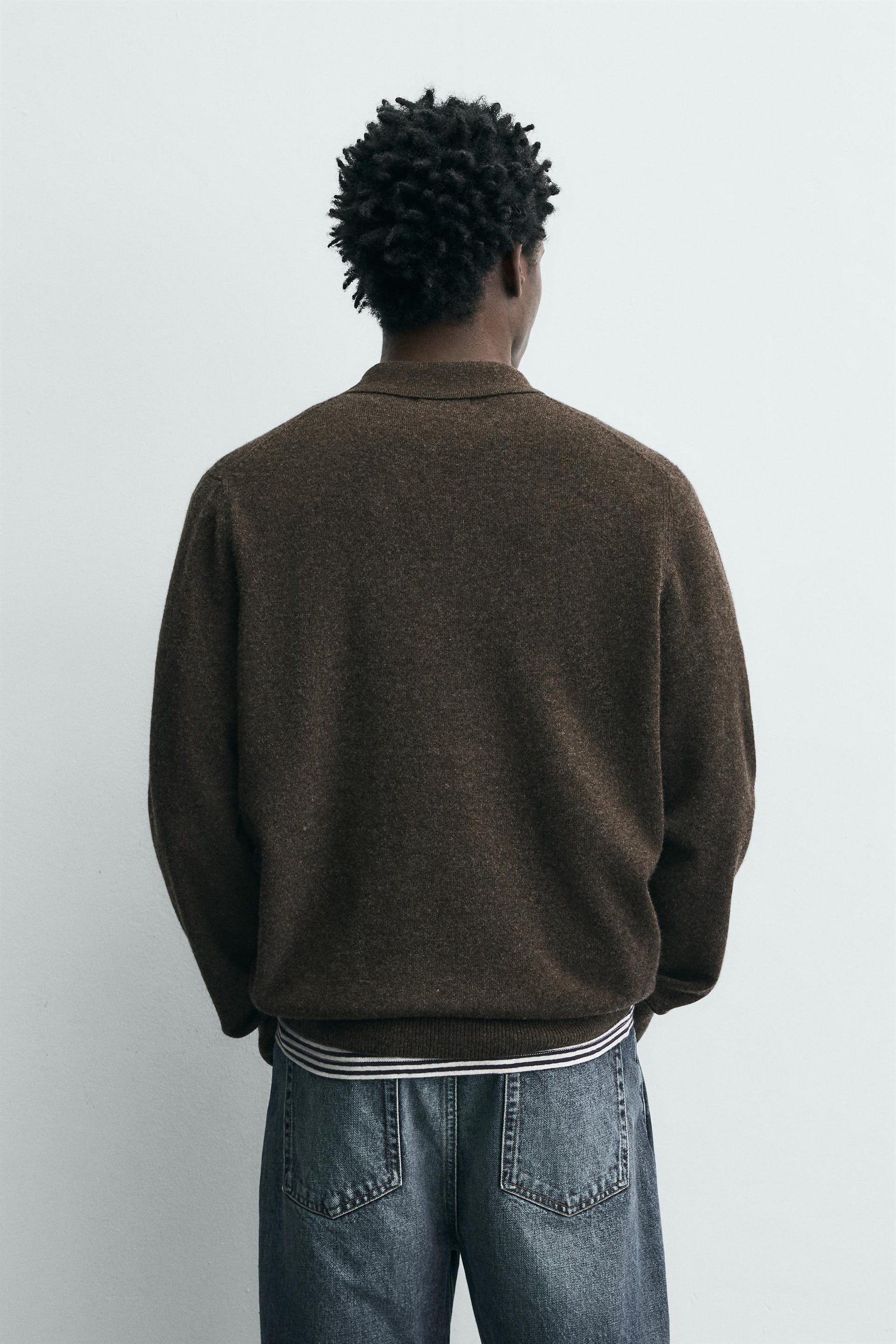 Polo aus Wollmischung