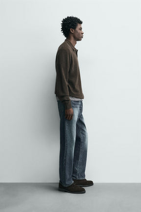 Polo aus Wollmischung