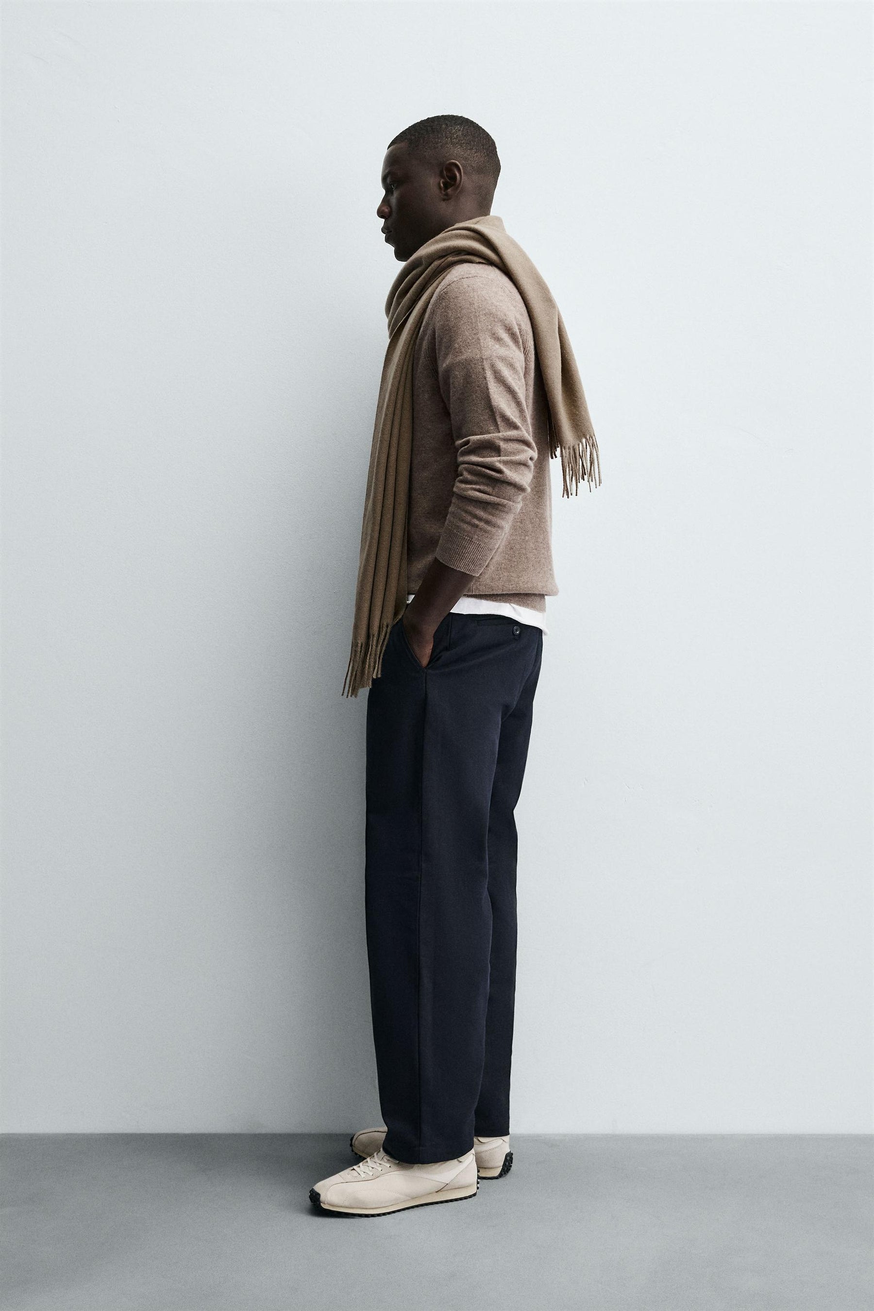 Polo aus Wollmischung