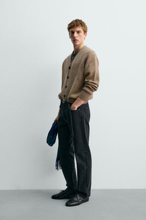 WOOL - CASHMERE CARDIGAN AARON LEVINE X - Image 4