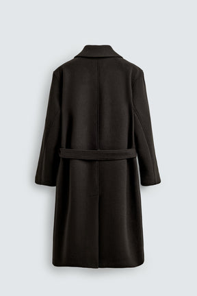 DOUBLE-BREASTED WOOL BLEND COAT WITH BELT - Image 8