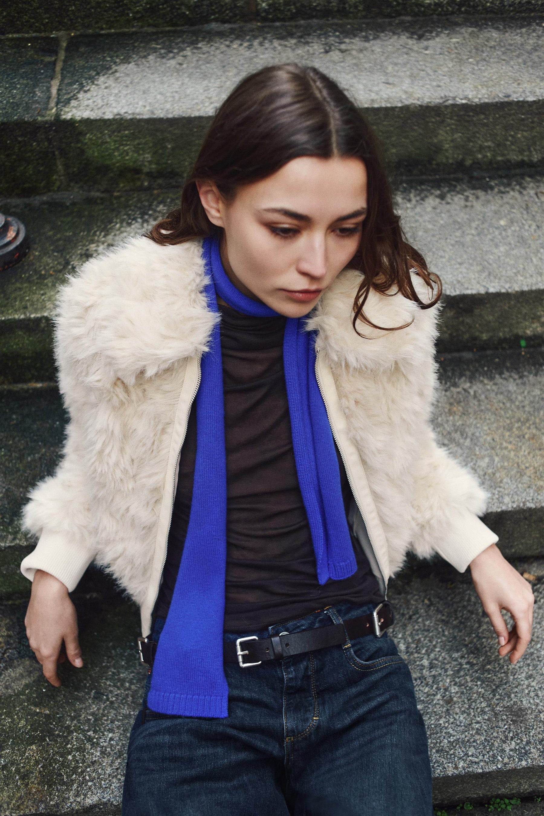 Bomberjacke aus Kunstpelz