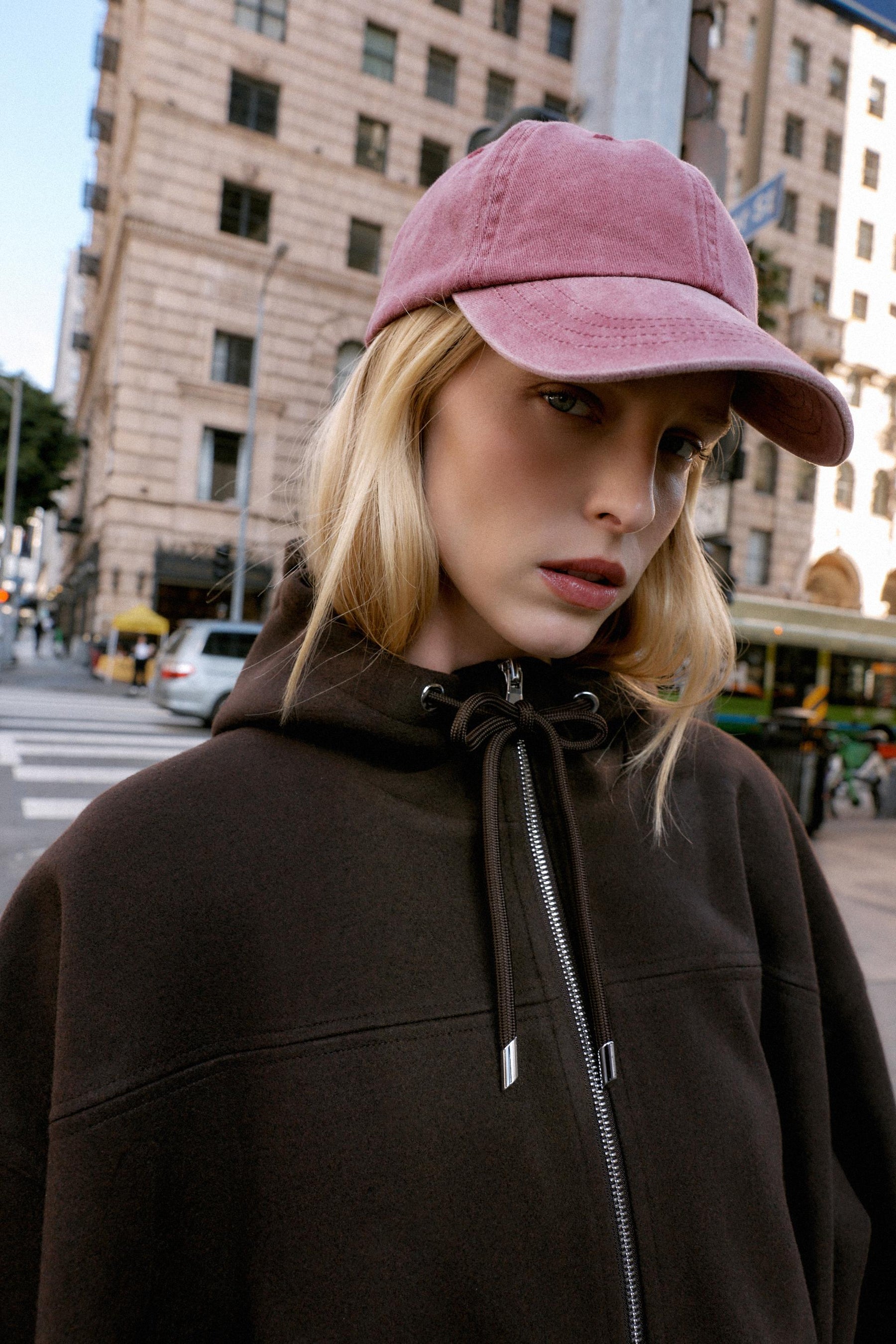 Oversized Bomberjacke mit Kapuze