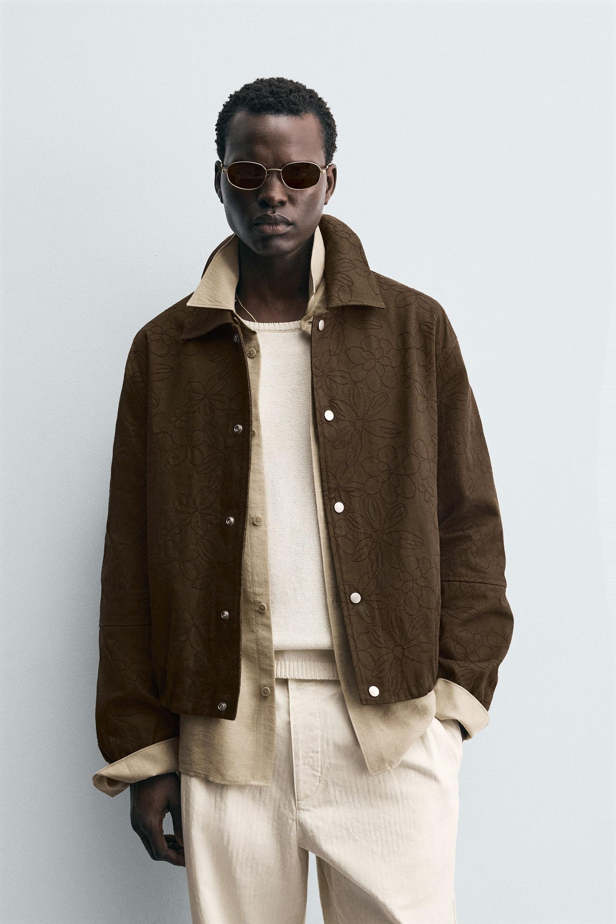 FLORAL JACQUARD JACKET - Image 2