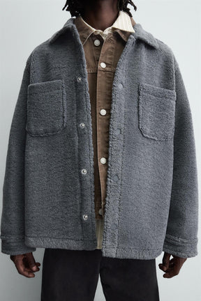 Sherpa-Taschen-Overshirt 