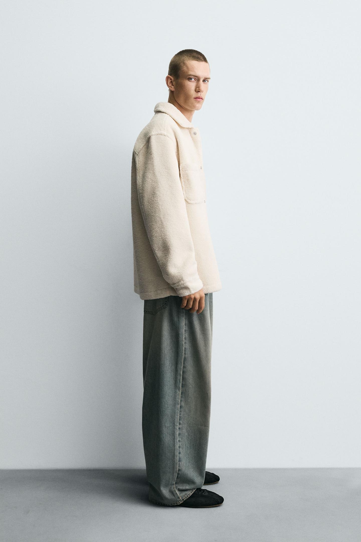 Sherpa-Taschen-Overshirt 