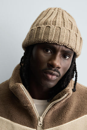 FAUX SHEARLING JACKET WITH CONTRAST TRIMS - Image 6