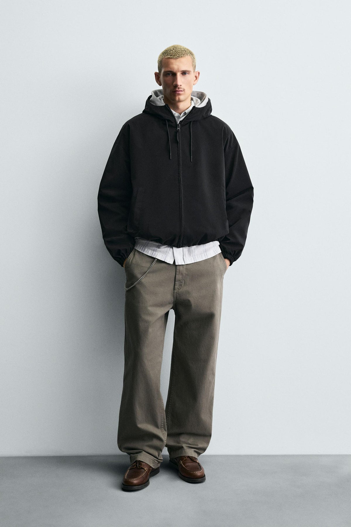 TECHNICAL HOODED JACKET - Image 1