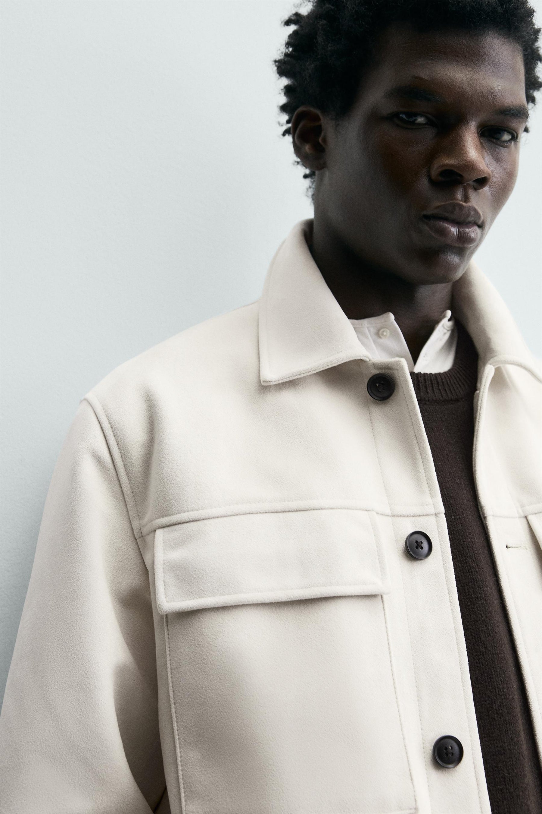 FAUX SUEDE OVERSHIRT - Image 5