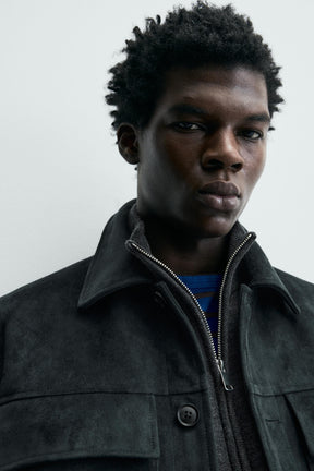 FAUX SUEDE OVERSHIRT - Image 5