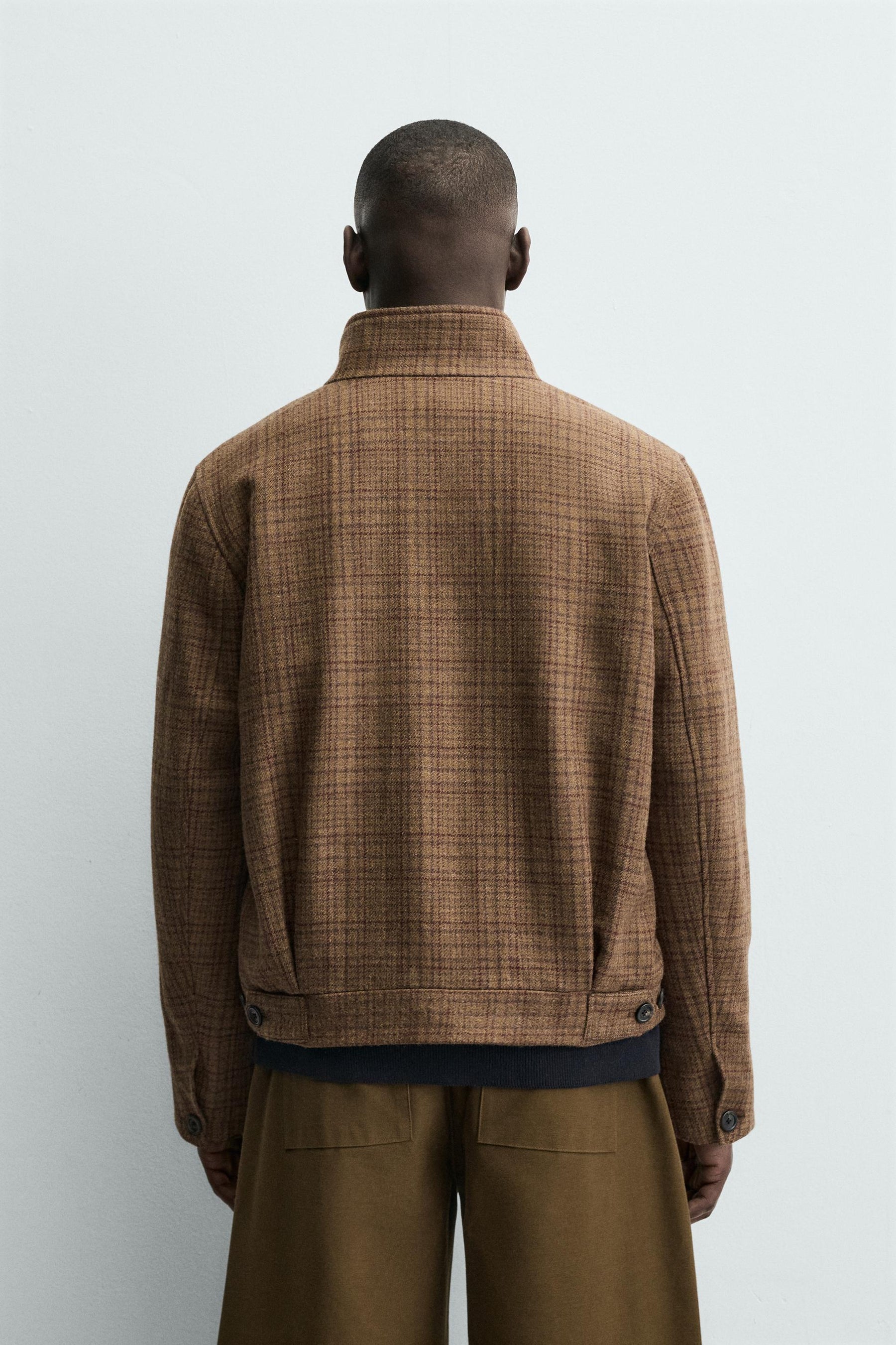 CHECK WOOL BLEND OVERSHIRT - Image 3
