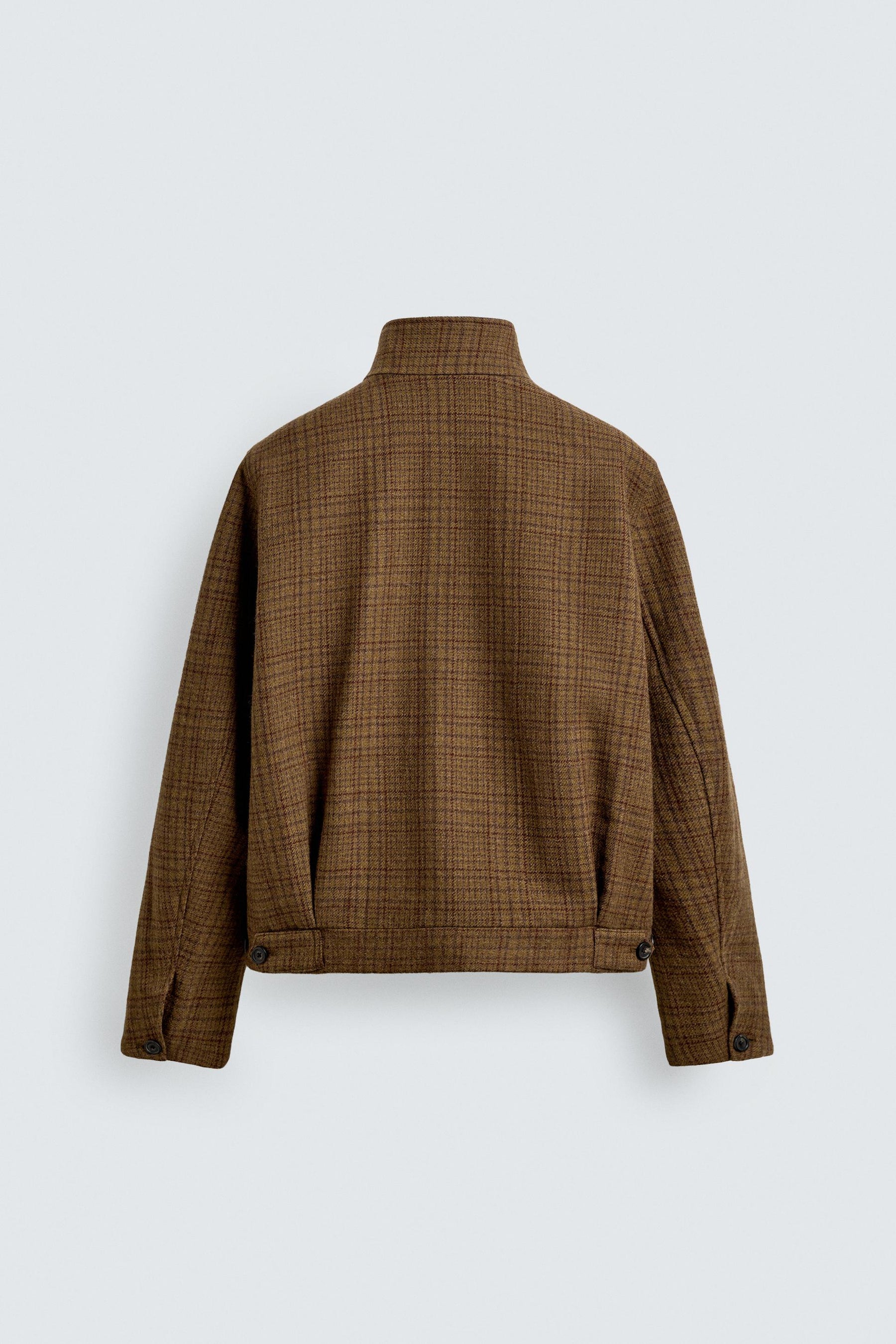 CHECK WOOL BLEND OVERSHIRT - Image 9