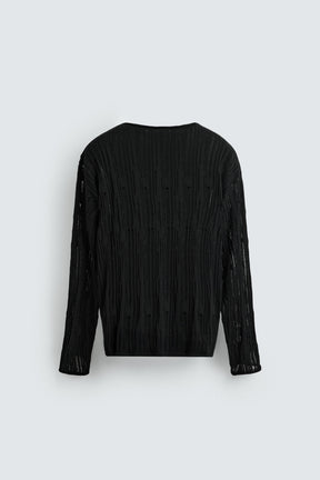 DECONSTRUCTED TEXTURED SWEATER - Image 8