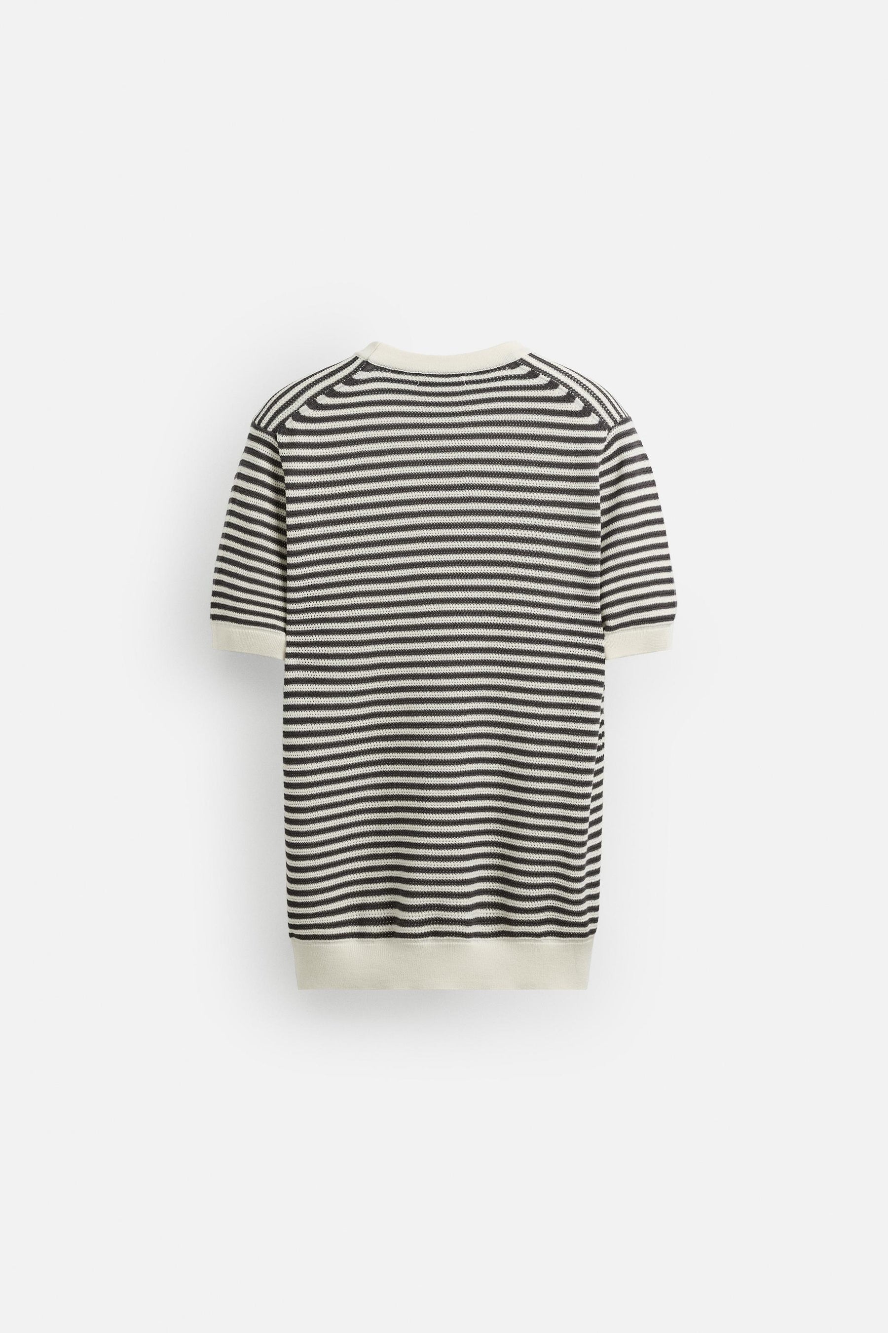 STRIPED KNIT T-SHIRT - Image 7