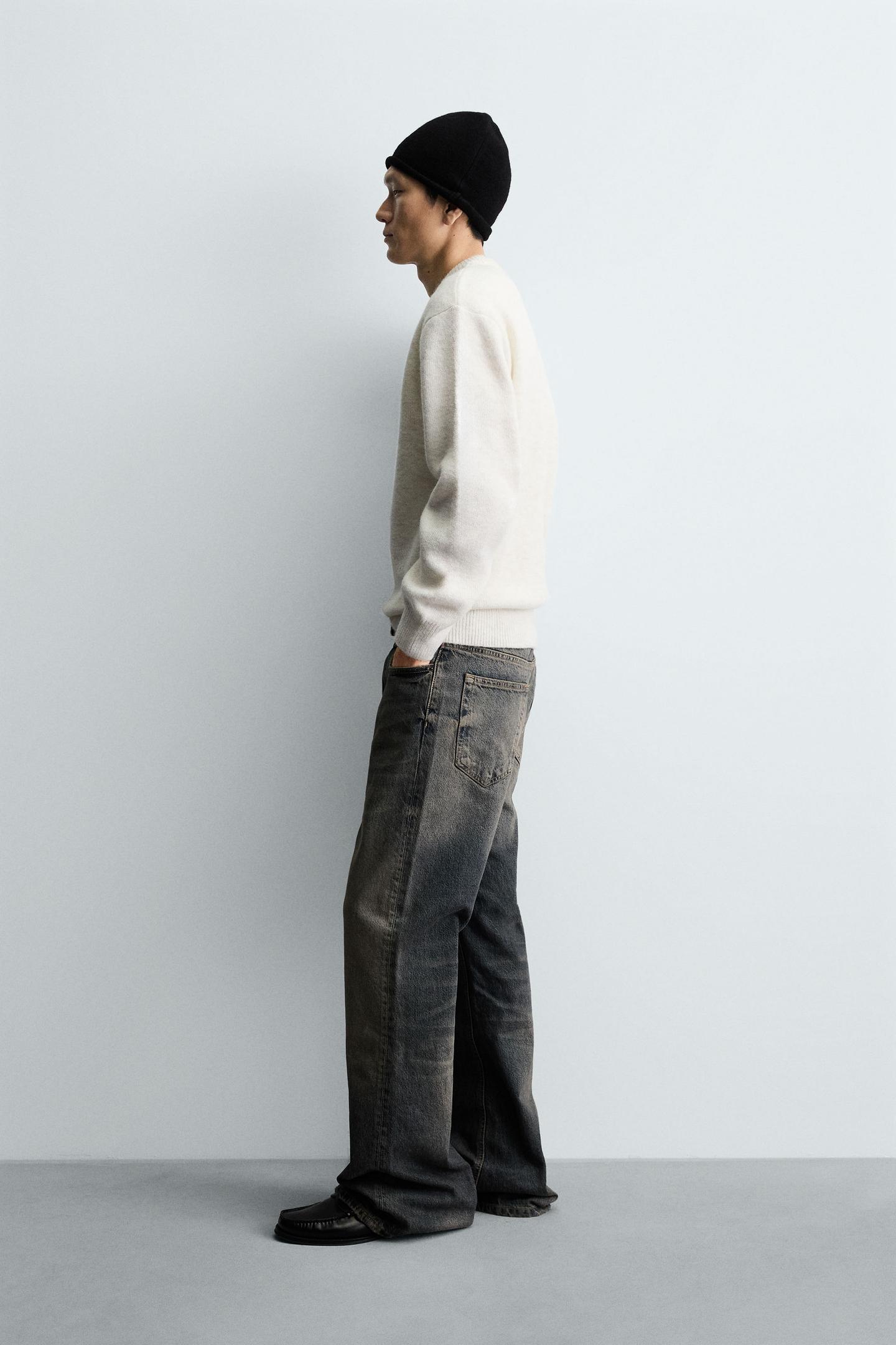 Kastenförmiger Strickpullover