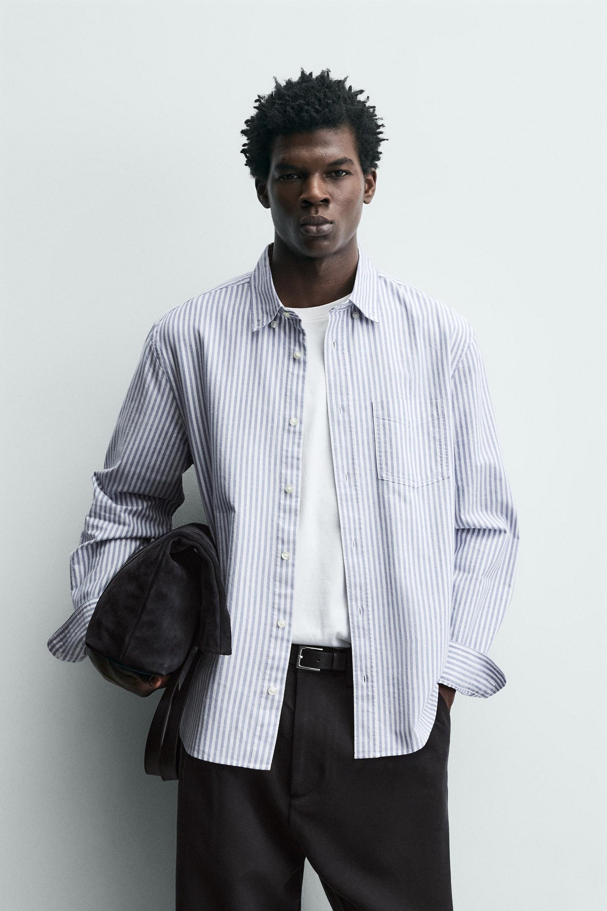 Strukturiertes Oxford-Hemd