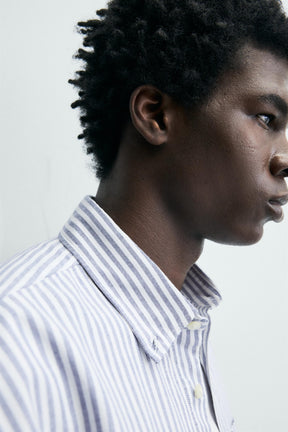 Strukturiertes Oxford-Hemd