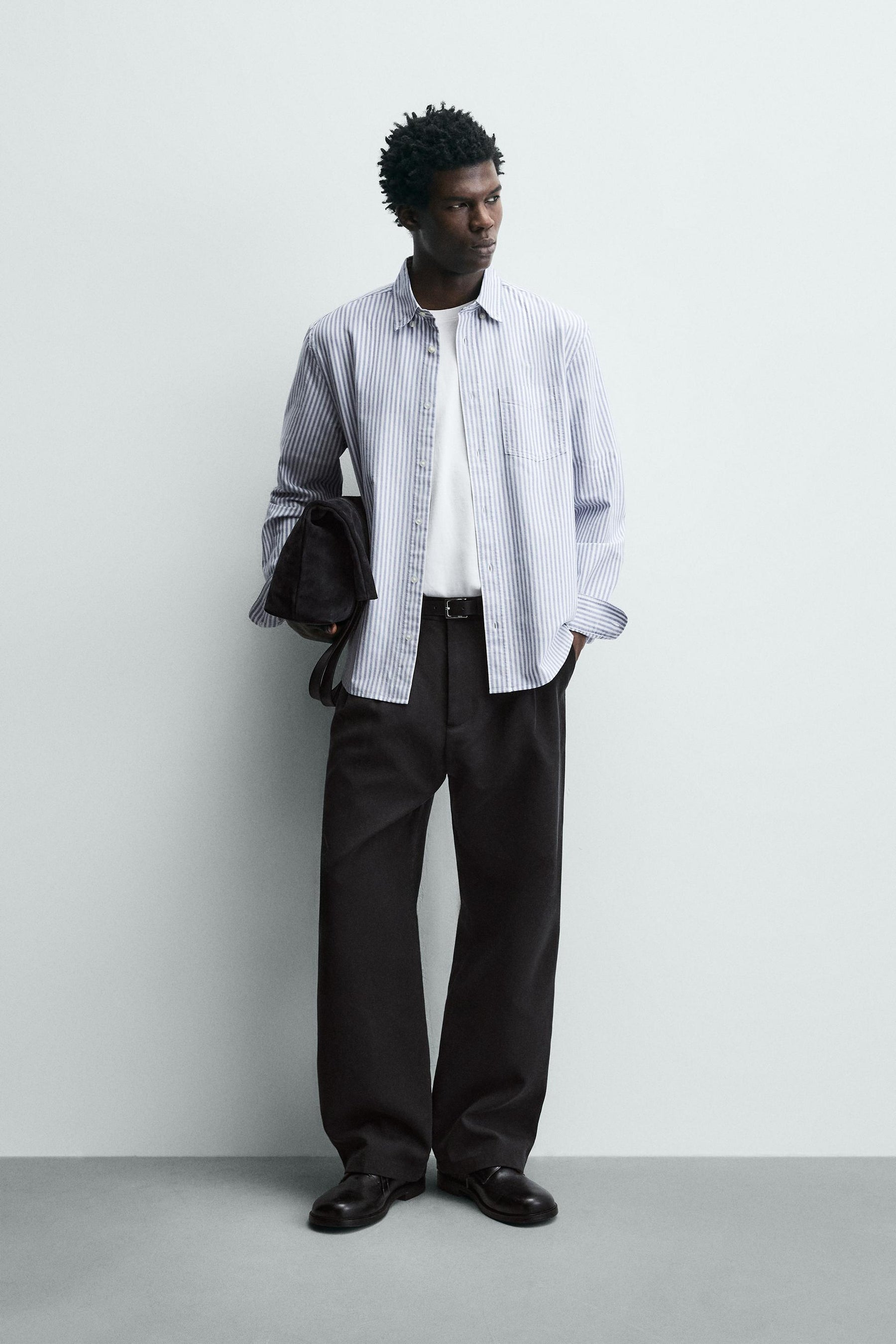 Strukturiertes Oxford-Hemd