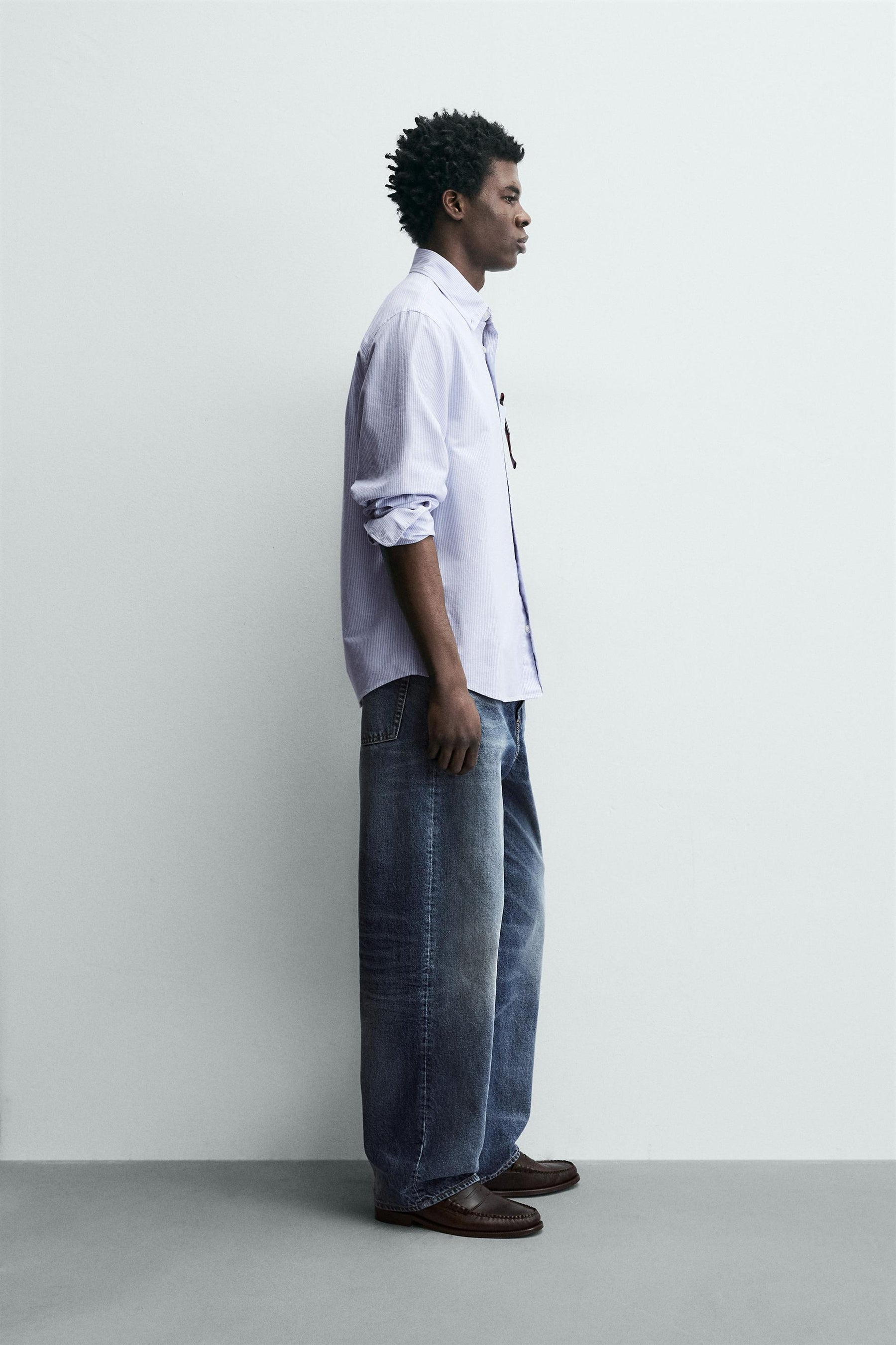 Strukturiertes Oxford-Hemd