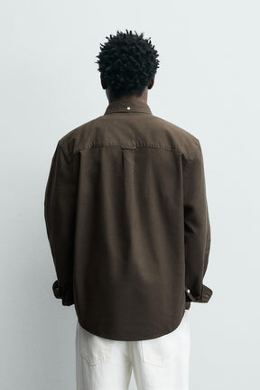 Strukturiertes Oxford-Hemd