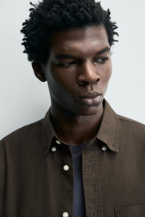 Strukturiertes Oxford-Hemd