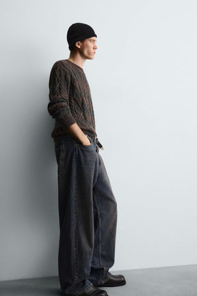 TEXTURED CABLE-KNIT JUMPER - Image 6