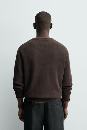 PURL KNIT SWEATER - Image 3