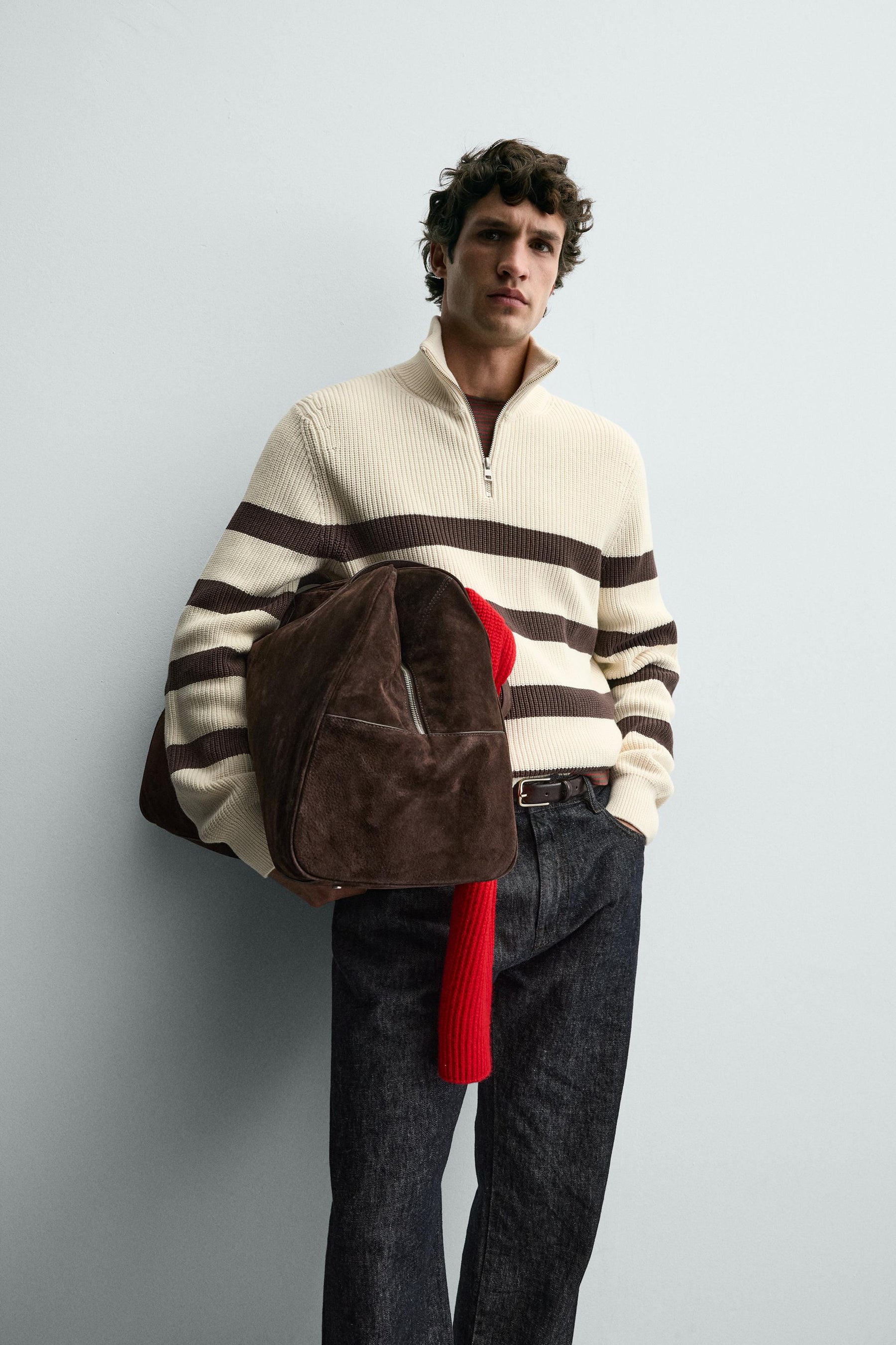 Pullover mit Reißverschlusskragen