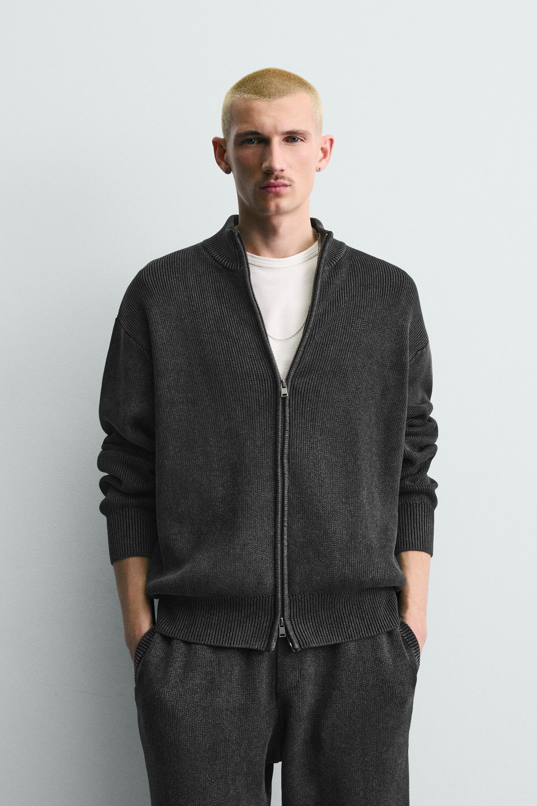 Strukturierter Strickcardigan