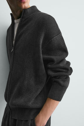 Strukturierter Strickcardigan