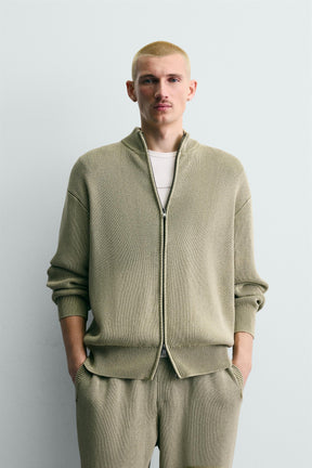 Strukturierter Strickcardigan