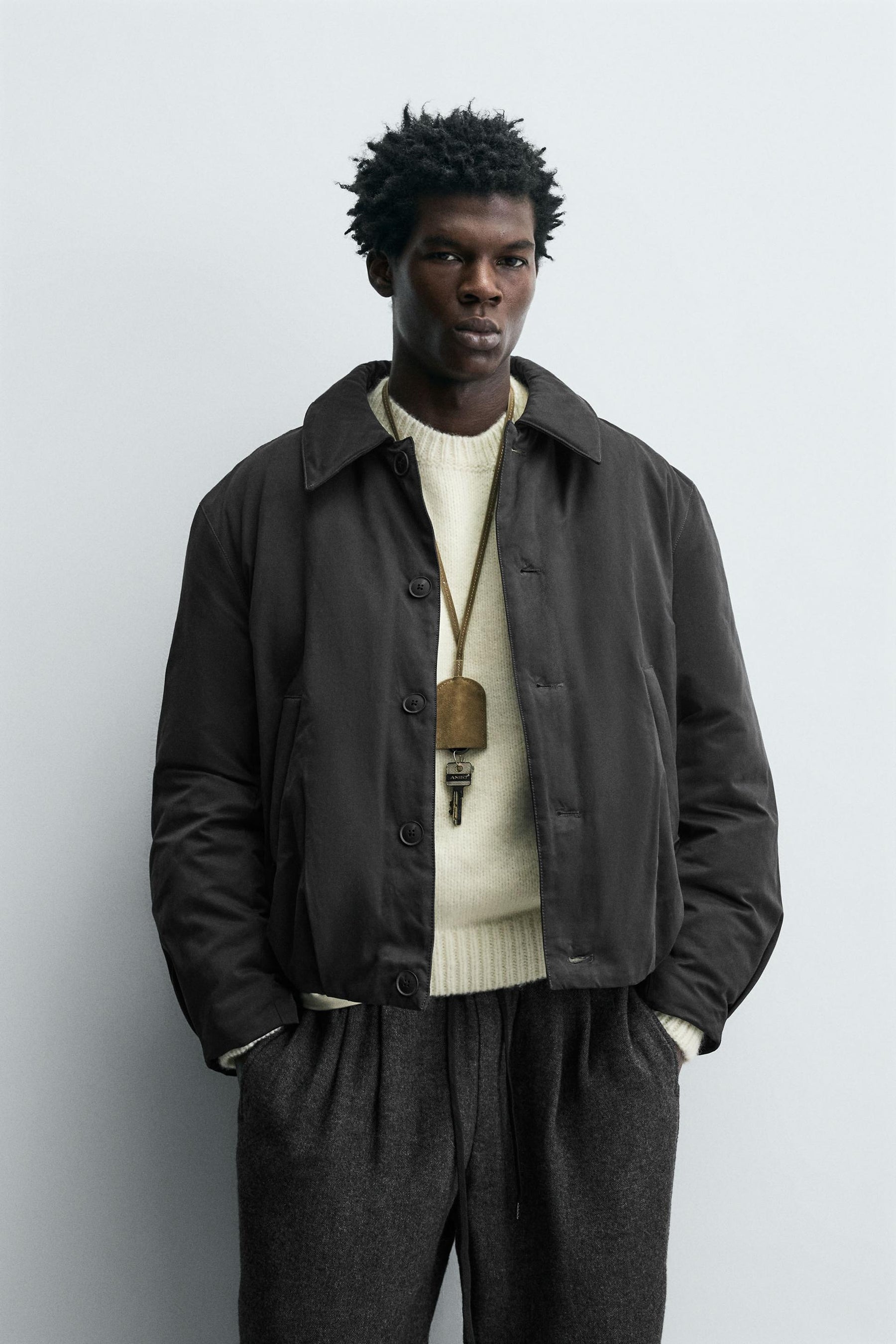 CROPPED FIT PADDED JACKET - Image 2